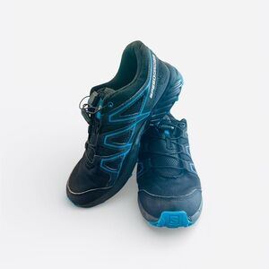 Salomon SpeedCross Jr Hiking Shoe Kids US Size 6 Blue Black